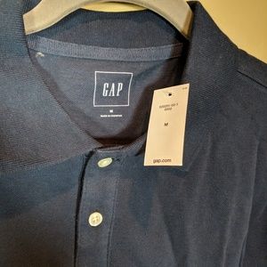 BNWT Mens GAP dark navy polo shirt